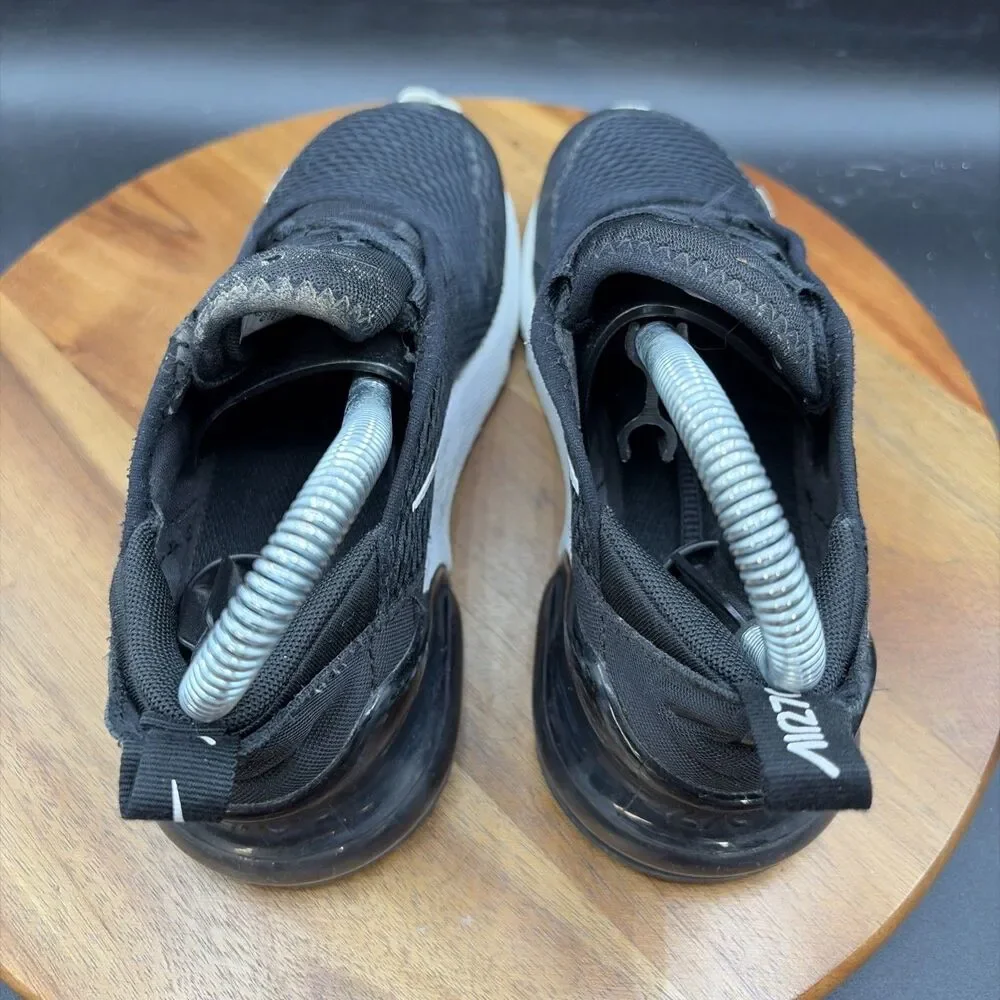 Nike Air Max 270 (PS) Youth Size 2.5Y Shoes Black White Sneakers AO2372-001